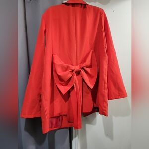RED OVERSIZED BLAZER